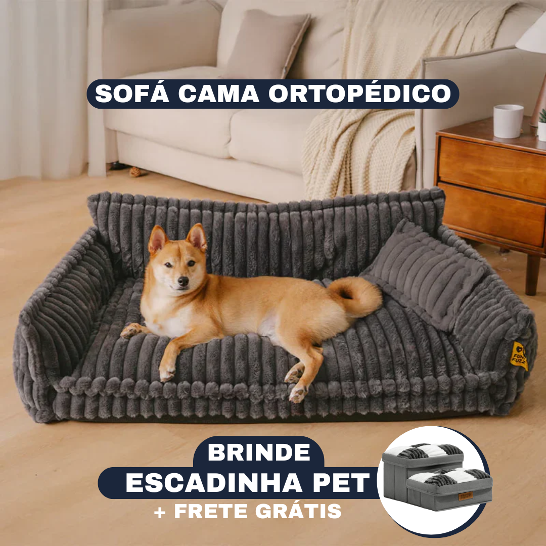 [SUPER OFERTA] Cama Sofá Pet Ortopédico - O seu pet também merece uma cama ortopédica + Escadinha de Brinde